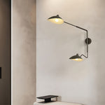 Swing Arm Wall Sconce with Full Spectrum LED, Industrial Modern