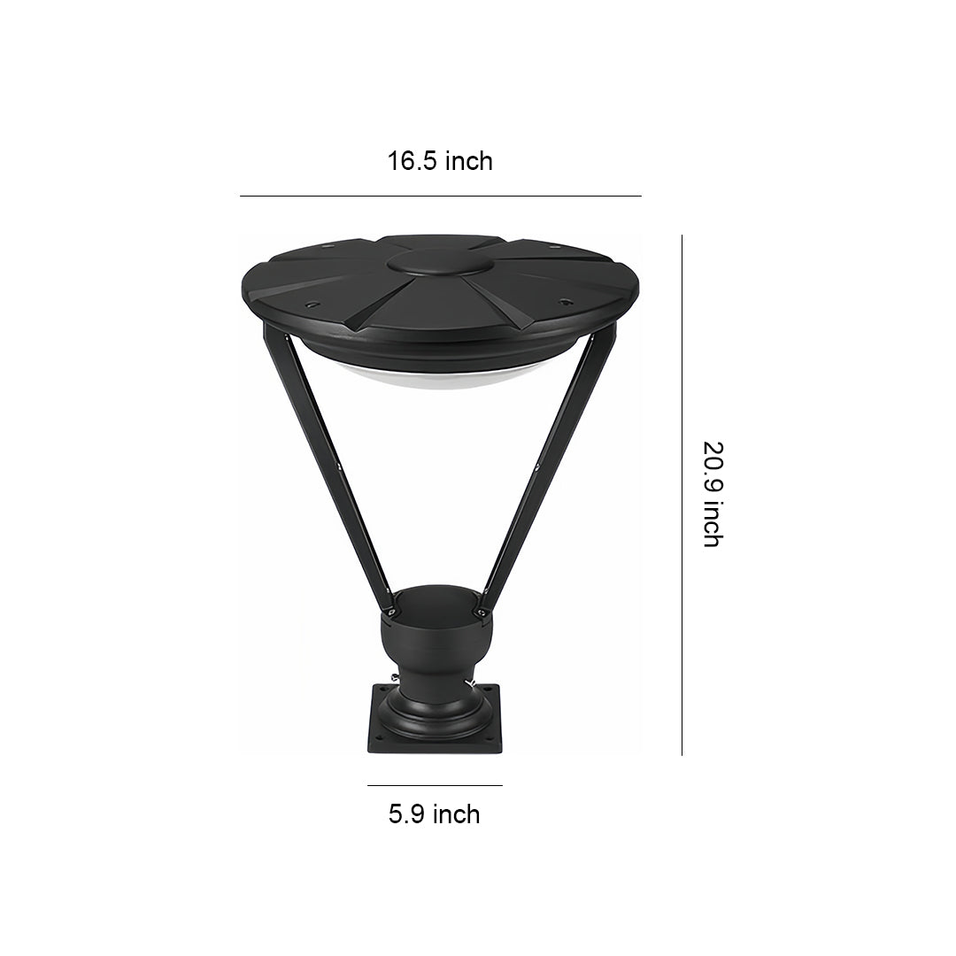 Vintage-Inspired Outdoor Pillar Lights with Dual Power Options