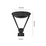 Vintage-Inspired Outdoor Pillar Lights with Dual Power Options