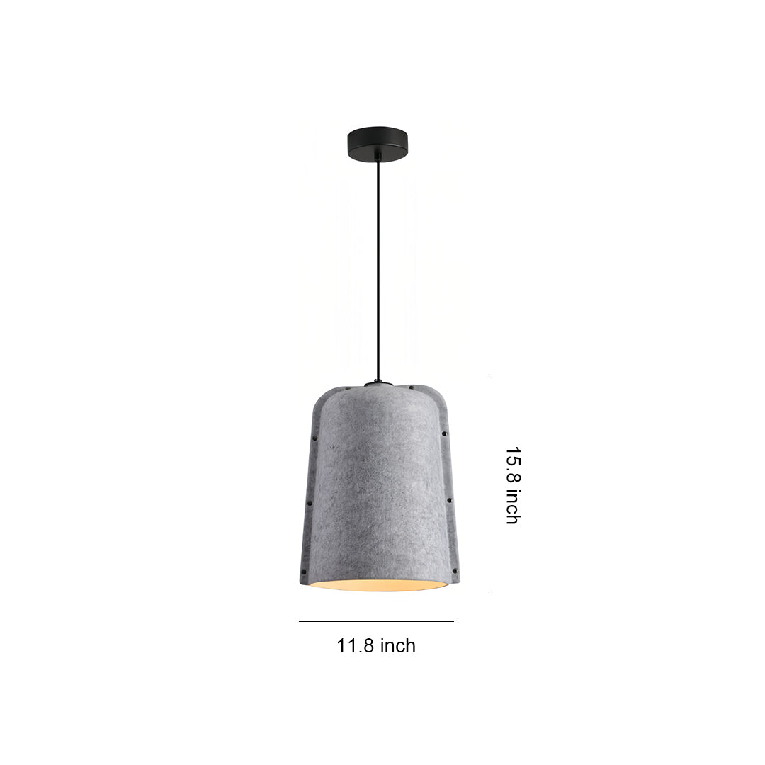 Aura Acoustic Felt Pendant Light with Adjustable Height