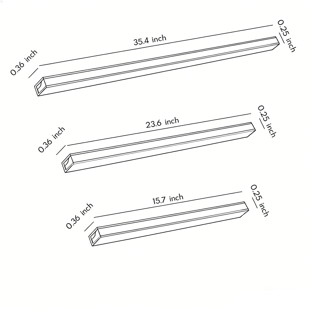 Recessed Aluminum LED Linear Light, Waterproof, Minimalist Wall Sconce