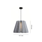 Acoustic Felt Pendant Light with Iron Frame, Modern Single Ceiling Lamp