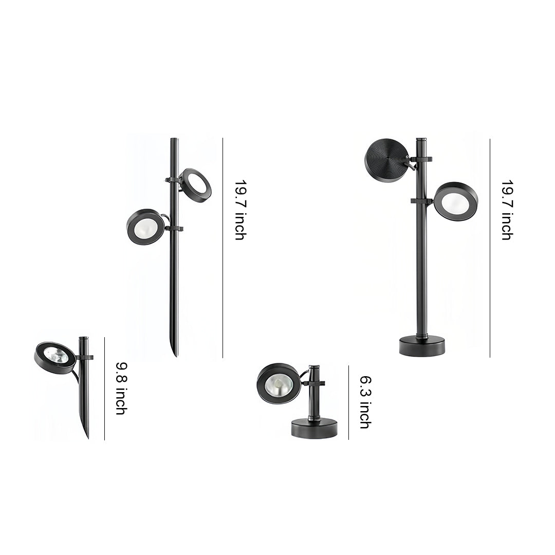 Pathway Landscape Lights Black Outdoor Lawn Lights