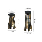 Modern Outdoor Lantern in Black Stainless Steel with LED