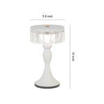 Nordic Minimalist Forged Iron Table Lamp with Acrylic Shade, Dimmable LED