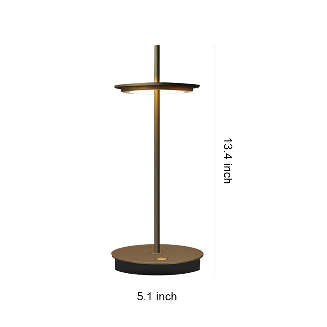 Aria Portable LED Table Lamp – Modern Cordless Metal Buffet Lamp with Dimmable Light