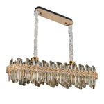 Lumière Cascade Crystal Chandelier in Champagne Gold