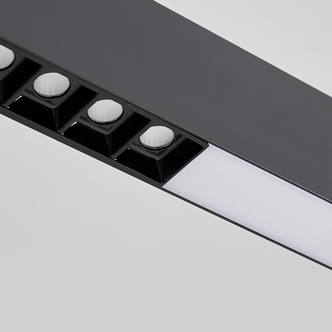 Linear LED Pendant Light Modern Minimalist Aluminum Grille Suspension Lamp