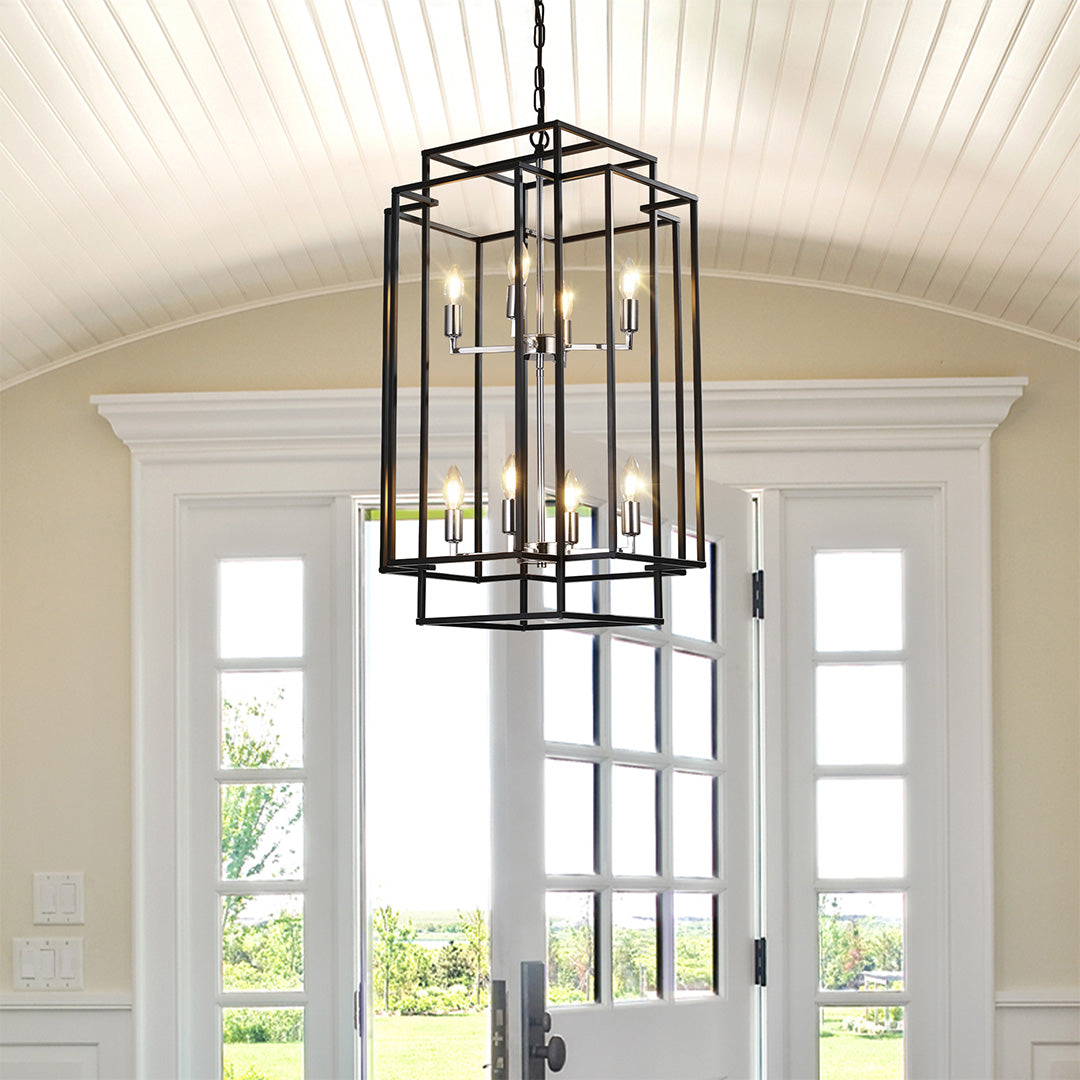 Industrial Vintage Iron Pendant Light with Adjustable Chain