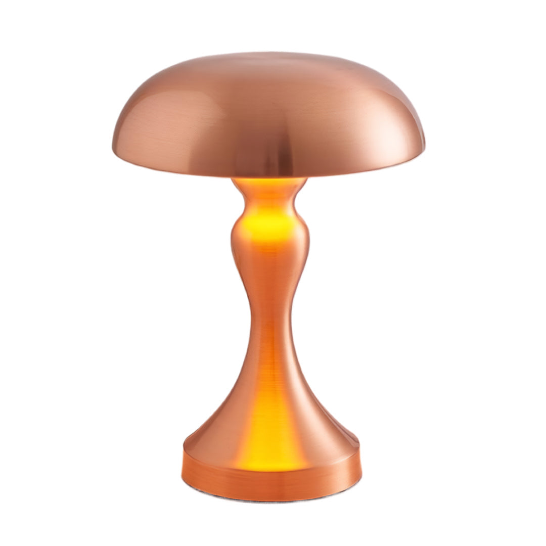 Mushroom Table Lamp, Retro Metal Dimmable LED Desk Light
