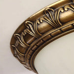 Antique Flush Mount Ceiling Light Vintage Bronze Frosted Glass Light Fixture