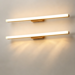 Nordic Wooden LED Vanity Light – Minimalist Waterproof Bathroom Mirror Wall Lamp for Makeup & Washroom-2pcs