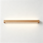 Nordic Minimalist Wooden Linear Wall Lamp – LED Bedside Background Light