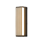 Modern Outdoor Linear Wall Light – Black Aluminum LED Sconce