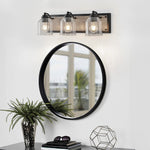 Nordic Geometric Linear Wall Sconce with Multi-Light Iron Frame