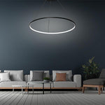 Starto 24 Acrylic Big Ring Opal Shade Single Pendant Light