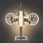 Aviator LED Ceiling Fan with Full Spectrum Light for Kids' Rooms