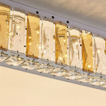 Lumière Cristal LED Flush Mount Ceiling Light in Chrome