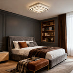 Luxury Crystal Flush Mount Ceiling Light Modern LED Chrome