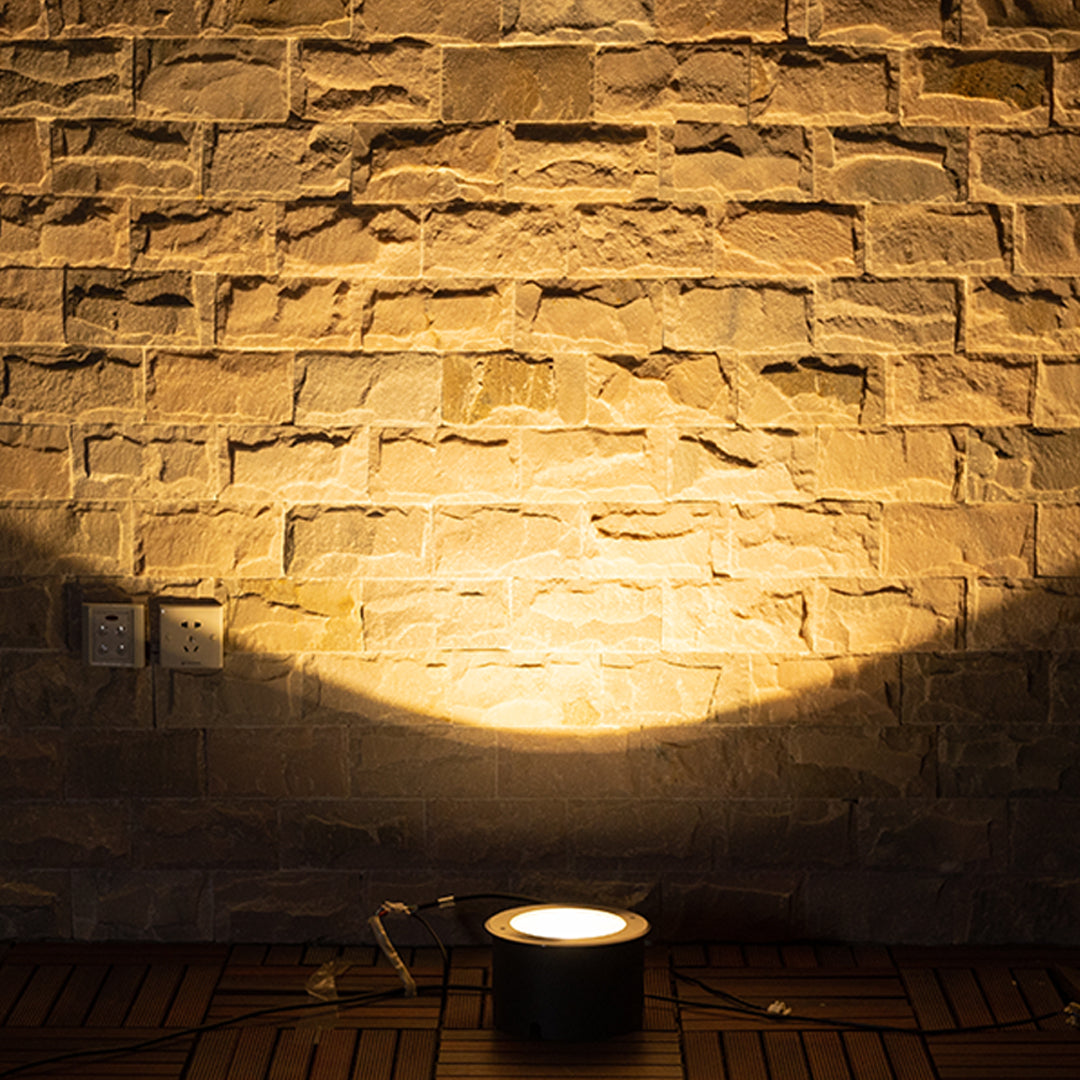 Minimalist LED Well Light – In-Ground Upward Cylinder for Modern Landscapes