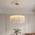 Luxury Cloud Stone Brass Chandelier | Modern Designer Ceiling Light