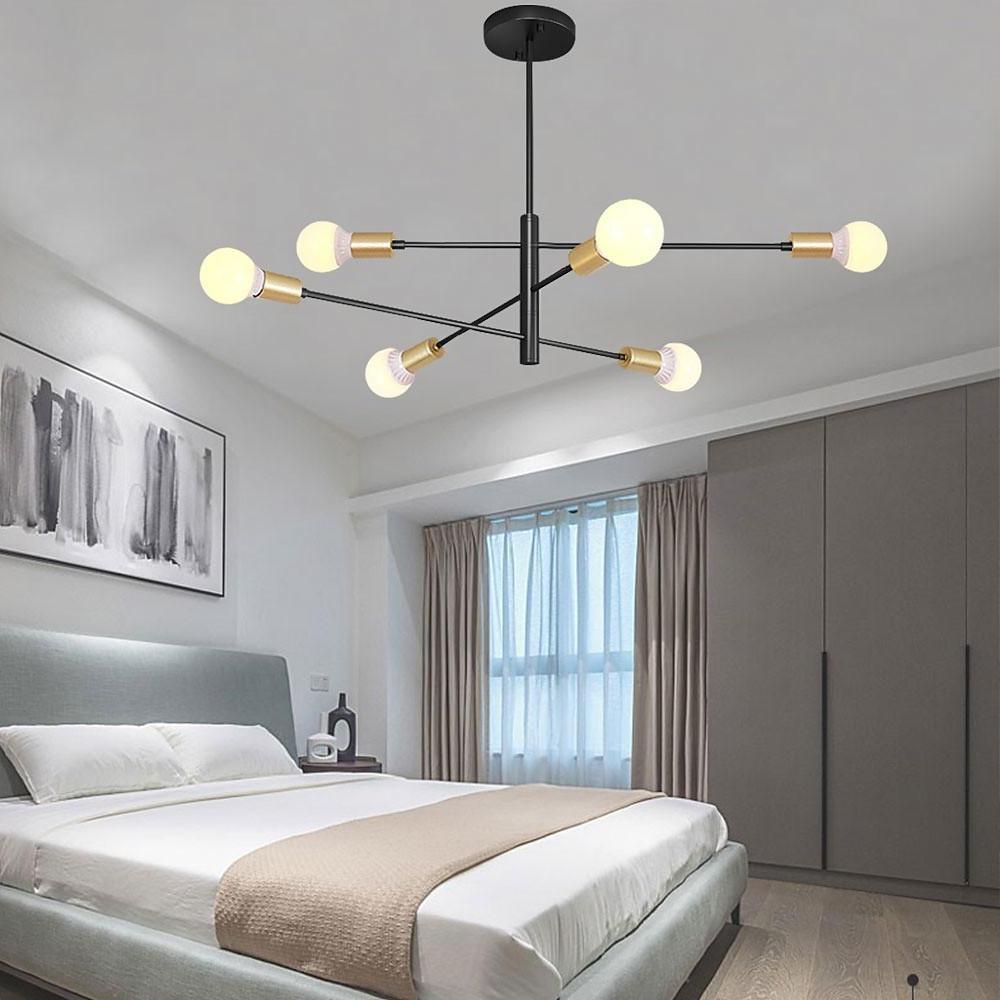 Luxurious 6 Light Sputnik Chandelier With E27 Bulb Base 41 Dia X 31 H