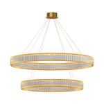 Aurelia Crystal Round Chandelier — American Minimalist LED Pendant for Modern Interiors