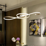 Rhapsody Linear LED Chandelier – Modern Minimalist Pendant Light for Dining & Living Spaces
