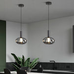 Modern Drum Pendant Light with Branch Design, Minimalist LED Ceiling Lamp