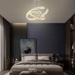 Lumina Wave Crystal LED Chandelier in Stainless Steel
