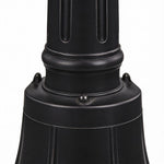 Modern European Outdoor Post Light with Clear Glass Shade