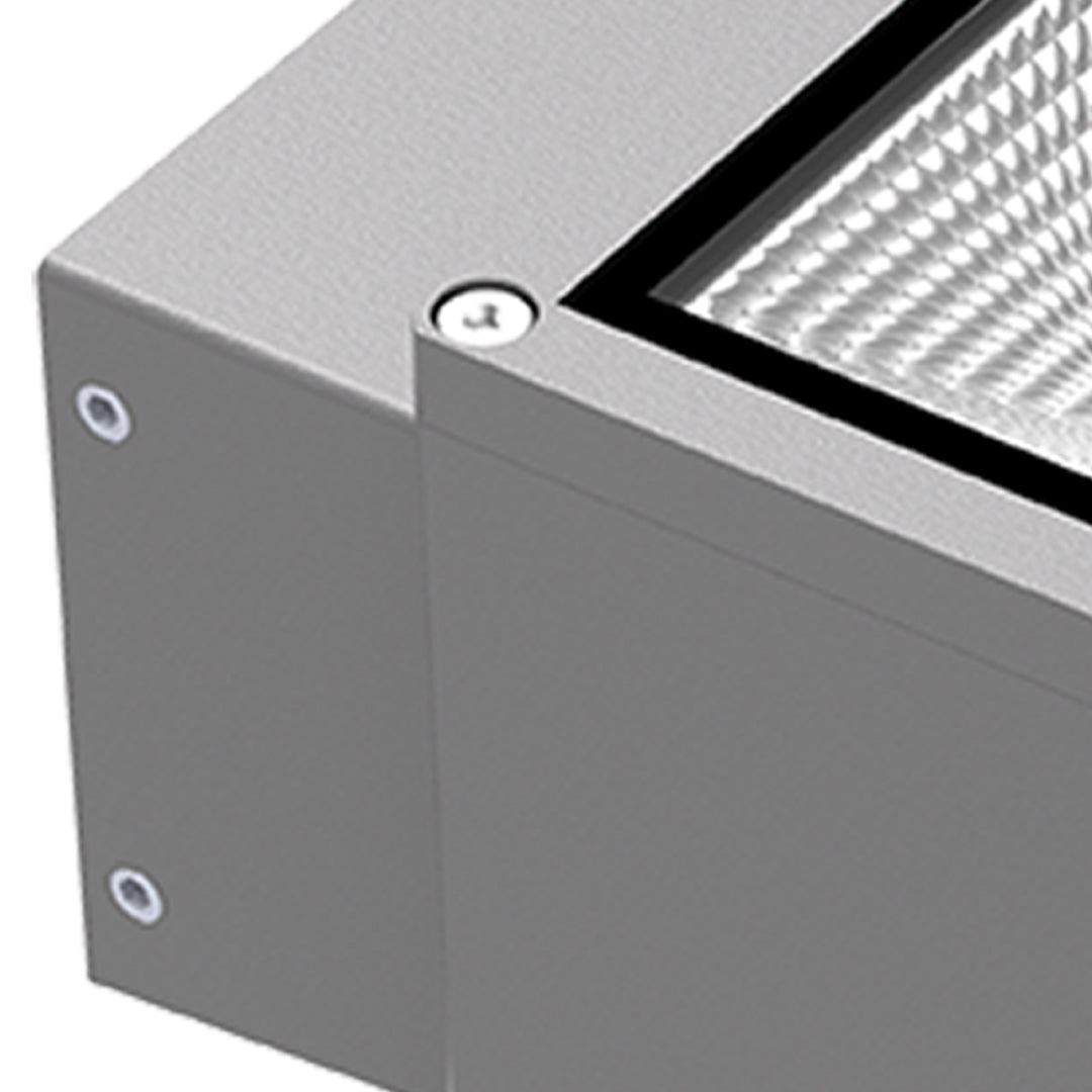 Aria Outdoor Wall Sconce in Sand Gray Aluminum, IP65 Waterproof LED