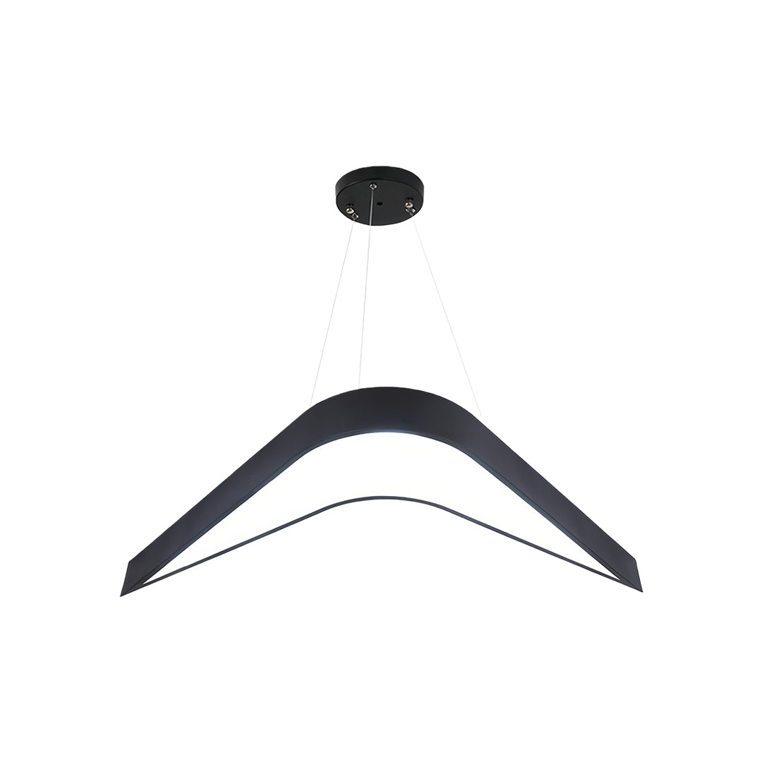 Swallowtail Wrought Iron LED Chandelier | Modern Geometric Pendant Light