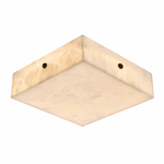 Luma Square Alabaster LED Flush Mount Ceiling Light for Modern Interiors