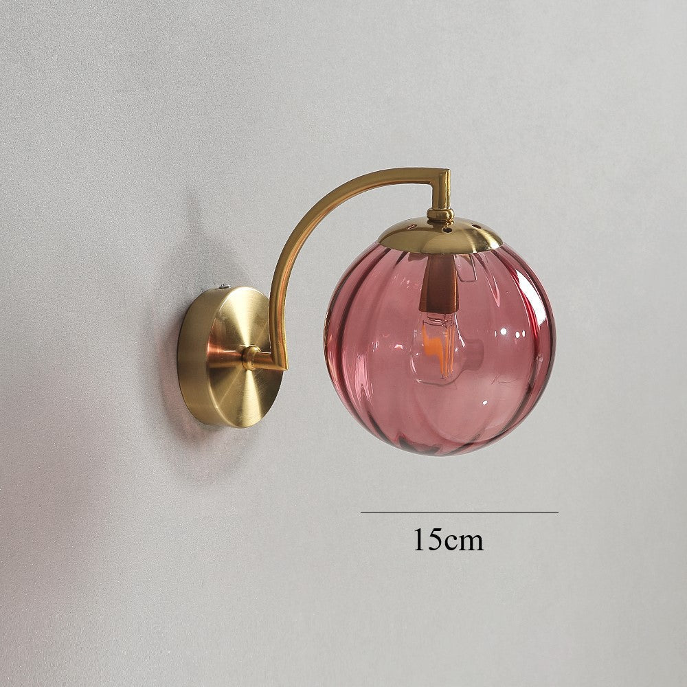 Watermelon Glass Wall Lamp Colored Glass Small Wall Lamp