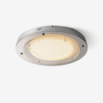 Halo Grid Modern LED Flush Mount Ceiling Light in Silver and White