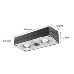 Modena Solar Square Wall Light – RGB Ambient Outdoor Luminaire