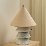 Pyralis Onyx Table Lamp – Sculptural Natural Stone Illumination