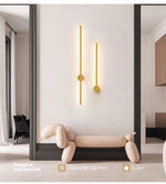 Luma Rod Portable Rechargeable Wall Sconce – Cordless Brass LED Light
