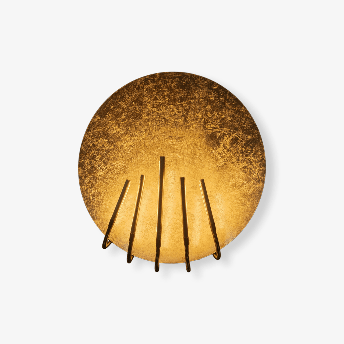 Golden Aura LED Wall Sconce – Modern Brass Finish Architectural Lighting