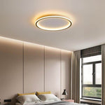 Lumina Circle LED Flush Mount Ceiling Light in Brushed Brass