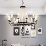 Empire Wagon Wheel Chandelier 8 10 12 Candle Lights 20 Adjustable Chain Crystal Accents