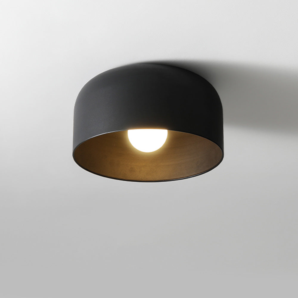 Modern Bowl Metal Flush Ceiling Light