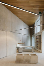 Belto Linear LED Pendant Light – Canvas Strap Suspension, Modern Minimalist