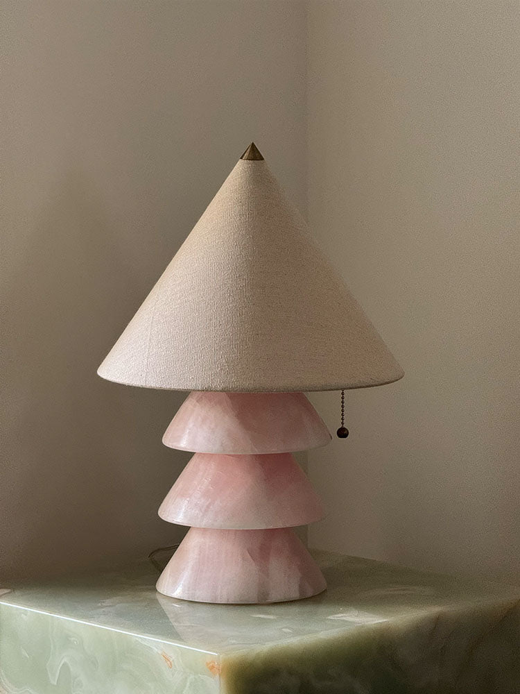Pyralis Onyx Table Lamp – Sculptural Natural Stone Illumination