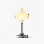 Lyra Star Table Lamp – Modern Glass Diffuser with Chrome Base for Bedside & Living Room
