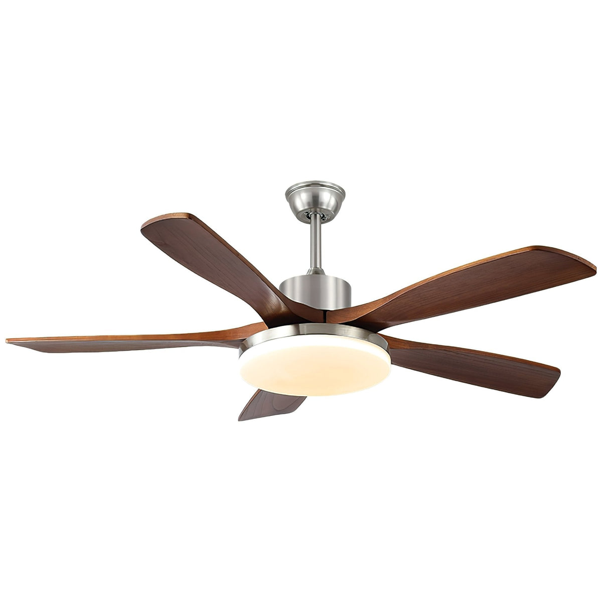 Lunet Ceiling Fan Light with LED, Modern Wooden Blades, 42" & 52" Options
