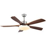 Lunet Ceiling Fan Light with LED, Modern Wooden Blades, 42" & 52" Options