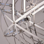 12 Inch Stanless Steel Led Endless Woven Sphere Pendant Modern Lights