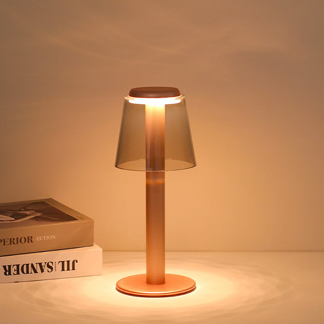 Lumina Adjustable LED Table Lamp in Aluminum and Acrylic